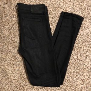 Naked & Famous Black Raw Denim Skinny Jeans